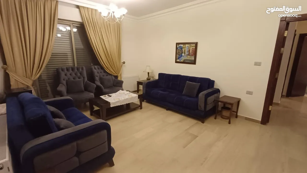 شقة ارضية مفروشة في- دير غبار - اربع غرف نوم وترس و كراج و مدخلين (6734)