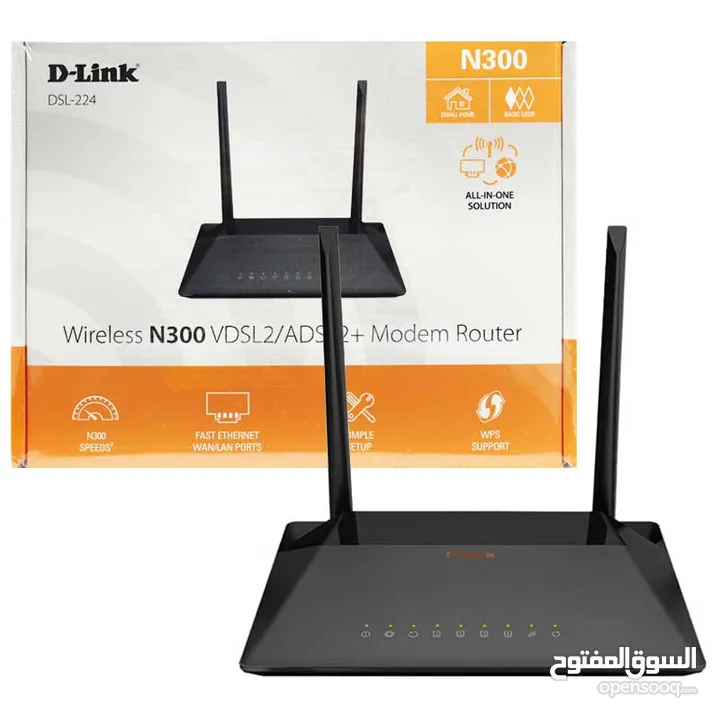 راوتر جديد d link dsl 224 n300