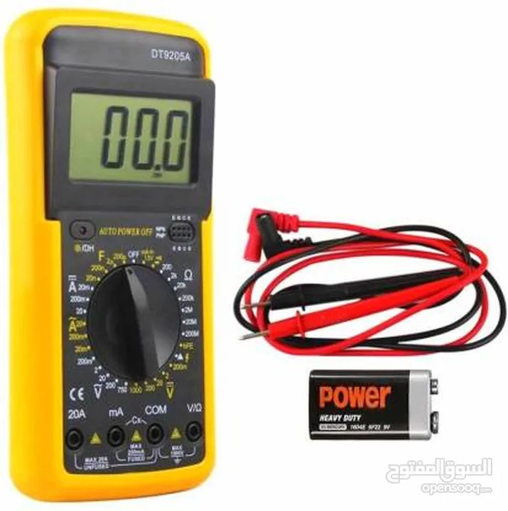 ساعة فحص ديجيتل نوع ممتاز جدا Digital Multimeter Dt9205a