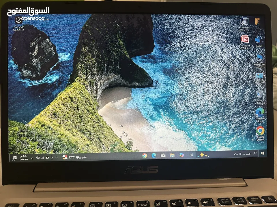 لابتوب اسوس i5 gen8 كيبورد مضيء جهاز سليم بسعرر حررق