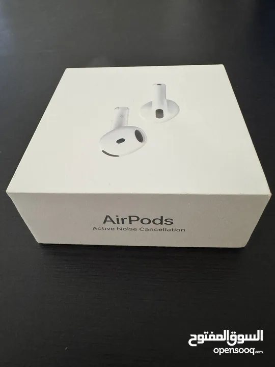 سماعة ابل Airpods 4 (ANC) مع ميزة عزل الضوضاء مفتوح البوكس فقط