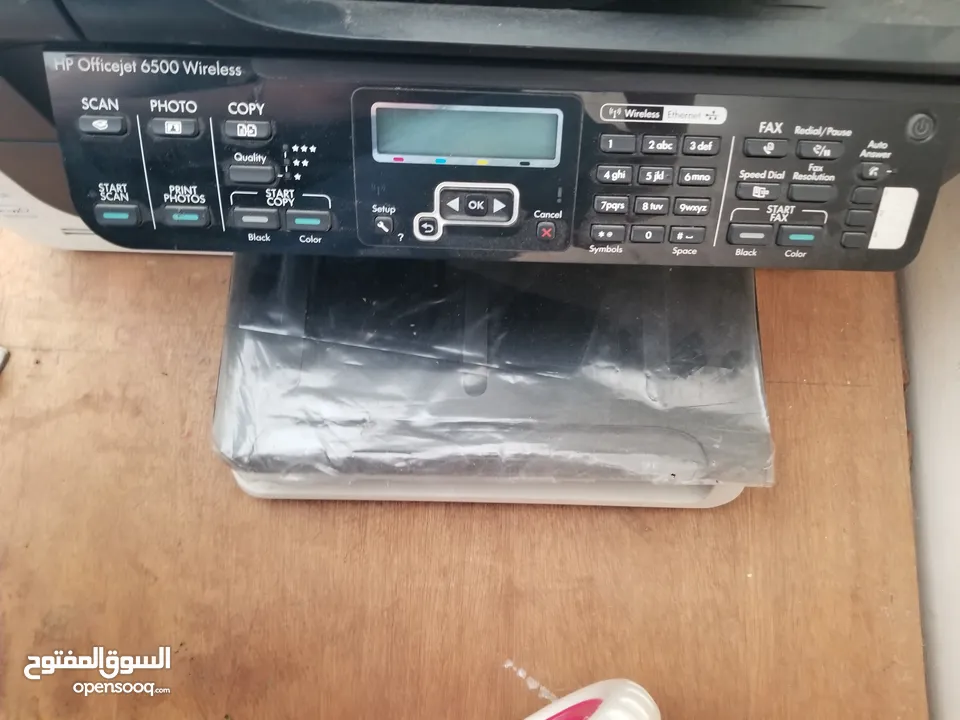 طابعه hp نارية اصلیة متعددة الاستخدامات جديدة بدون کرتونة hp officjet 6500 wireless