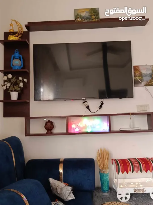 رف شاشة التلفزيون خشب لامنيت مميز
