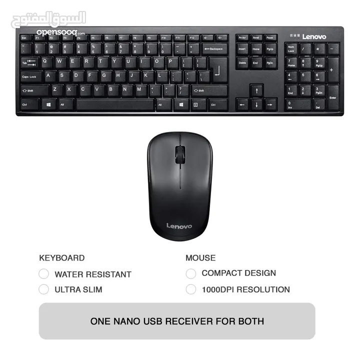 Lenovo 100 Wireless Combo  Keyboard & Mouse