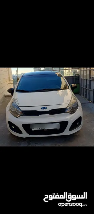 Kia Rio 2012  خاليه من الضربات  متور 1400 ديزل  تيربو جير متور هيئه ميه الميه