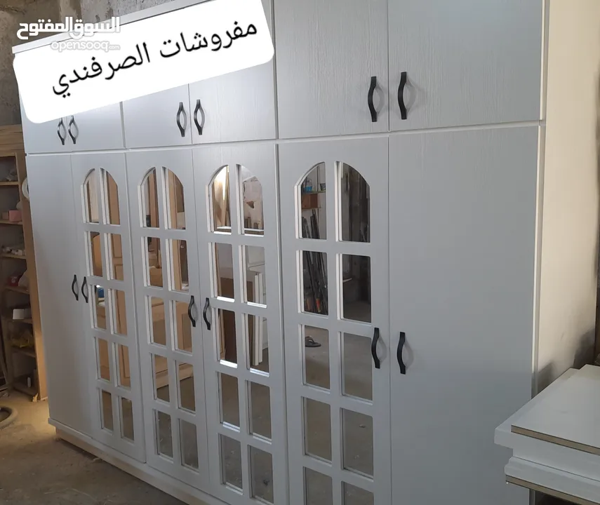 خزائن ملابس خشب لامنيت 18م الون حسب الطلب جميع المقاسات مع إمكانية تغير نوع الخشب كفاله 5سنوات على ا