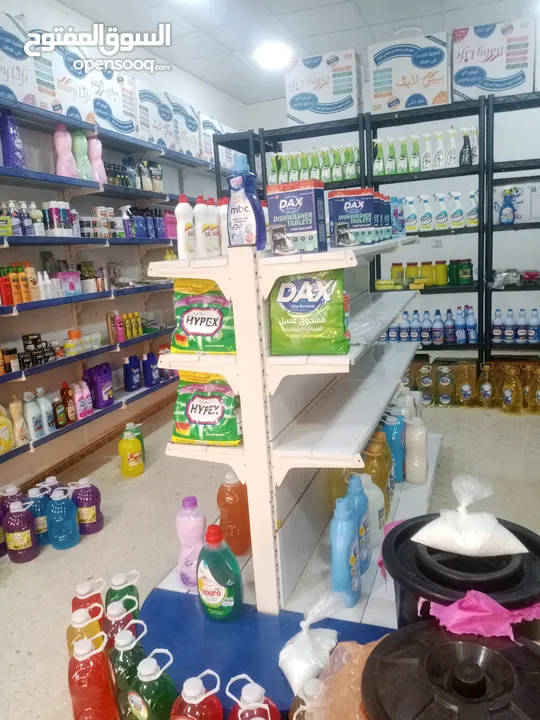 رفوف حديد سوبر ماركت