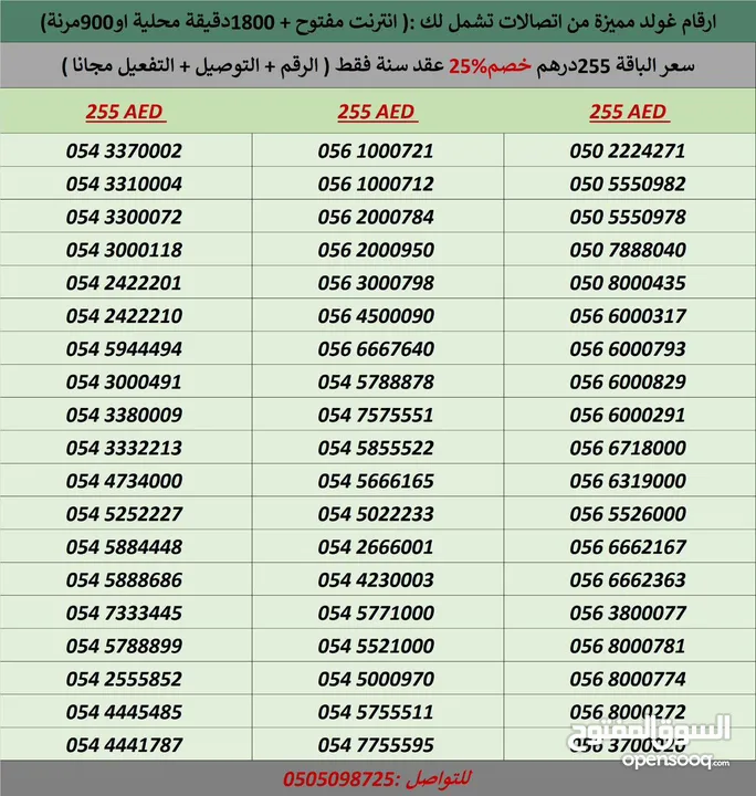 ارقام اتصالات