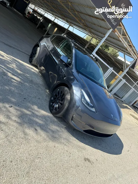 Tesla Model Y 2021 Long Range Dual Motor   B+جمرك جديد ، فحص كامل اوتوسكور