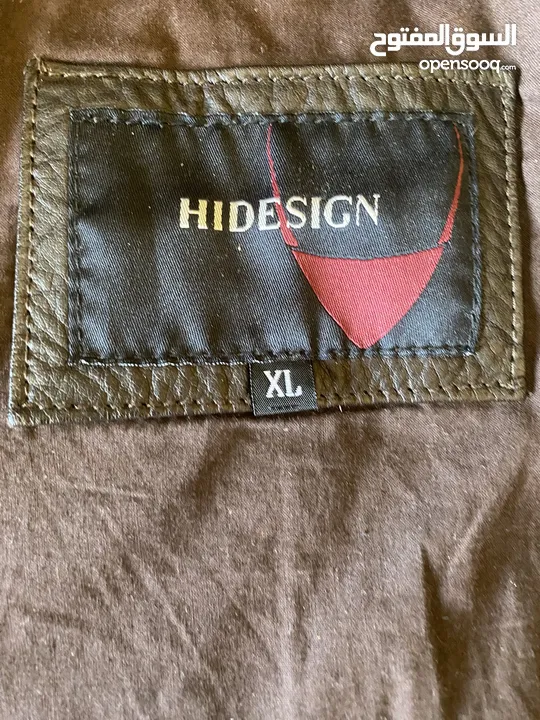 جاكيت جلد hidesign leather jacket