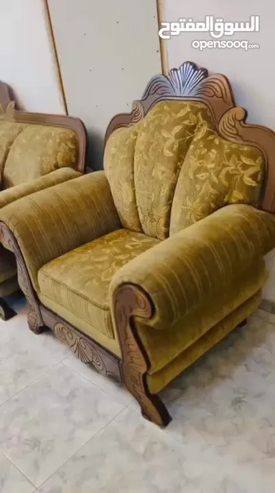 طقم كنب مستعمل جديد