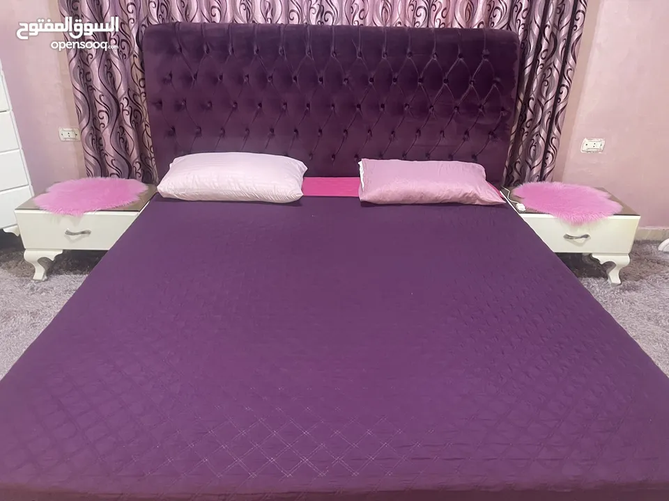 غرفه نوم تخت مجوز مع توابع الغرفه وغرفه نوم شبابيه او أطفال بحاله ممتازه بأسعار مناسبه