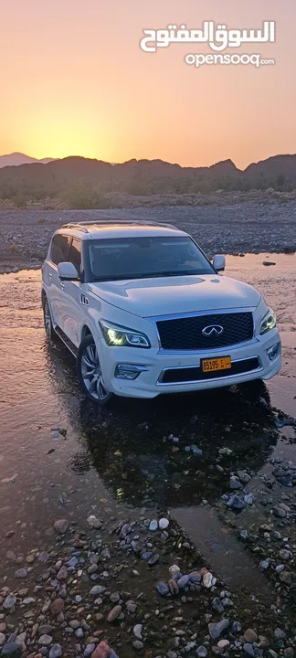 انفينيتي 2017 qx80 وارد دفع رباعي