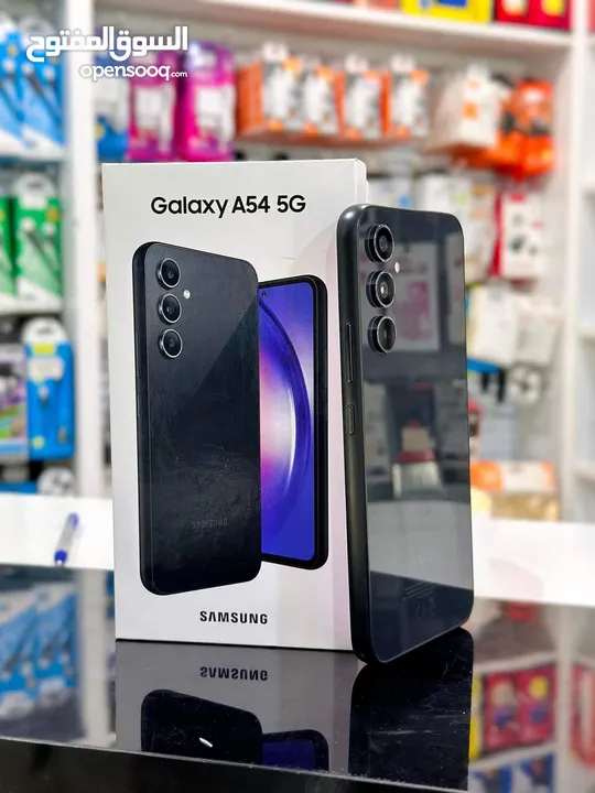 مستعمل اخو الجديد Samsung A54 5G رام 16 جيجا 256 أغراضة والكرتونه الأصلية متوفر توصيل