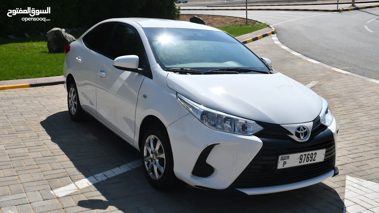 Available for Rent Toyota-Yaris-2022 (Monthly-2000 Dhs)