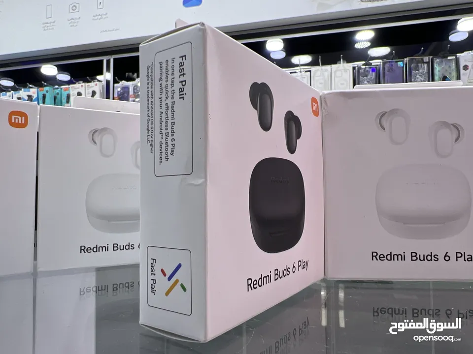 MI Buds 6 Play ( redmi ) سماعات شاومي الاصلية بودز 6 بلي الجديدة كليا بسعر اقتصادي و مواصفات ممتازة