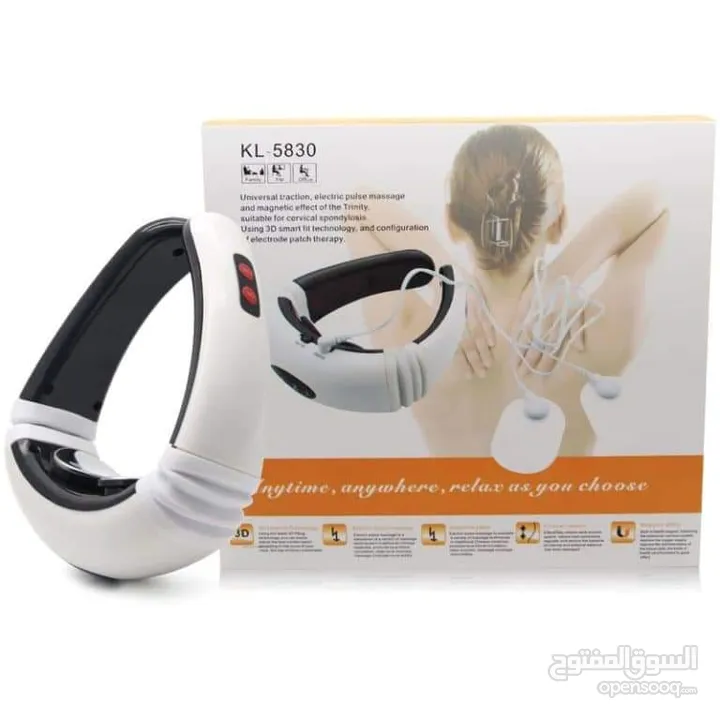 جهاز مساج الرقبه و الظهر بالنبضات الكهربائيه 3D المساج بنبضات الكهرباء تحفيز الاعصاب الكهربائي تدليك