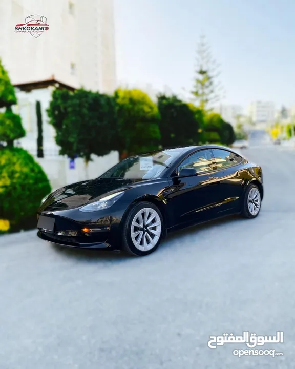 تيسلا مودل 3 موديل 2022 Tesla model 3 Dual motor Long Range 2022  ممشى 40 الف كم