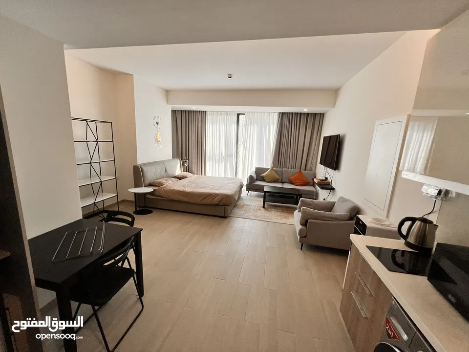 للايجار استوديو مفروش نظيف ومرتب بالجفير For rent beautiful studio in Juffair