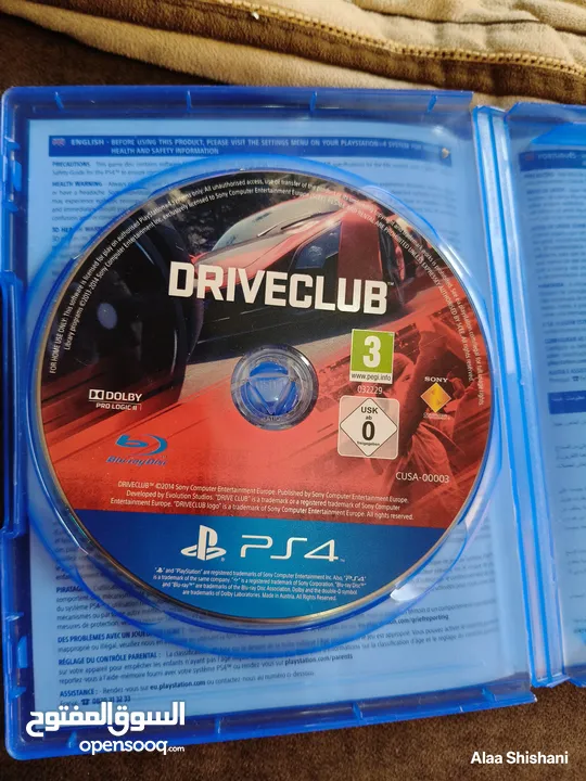 Driveclub game for play station
