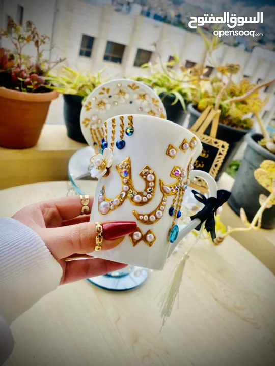 دلات قهوة وفناجين ومناديل ام العريس وغيرها