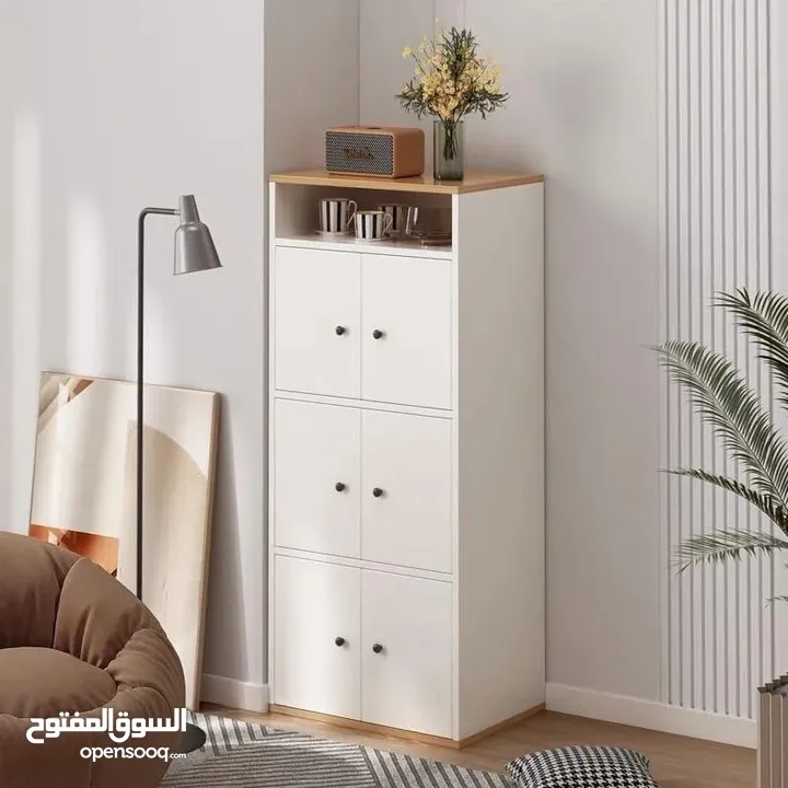 خزانة منزليه ب6دفاتبلون الابيض