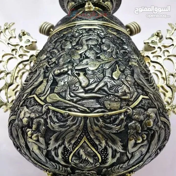 سماور الفحم النحاسية الفاخرة