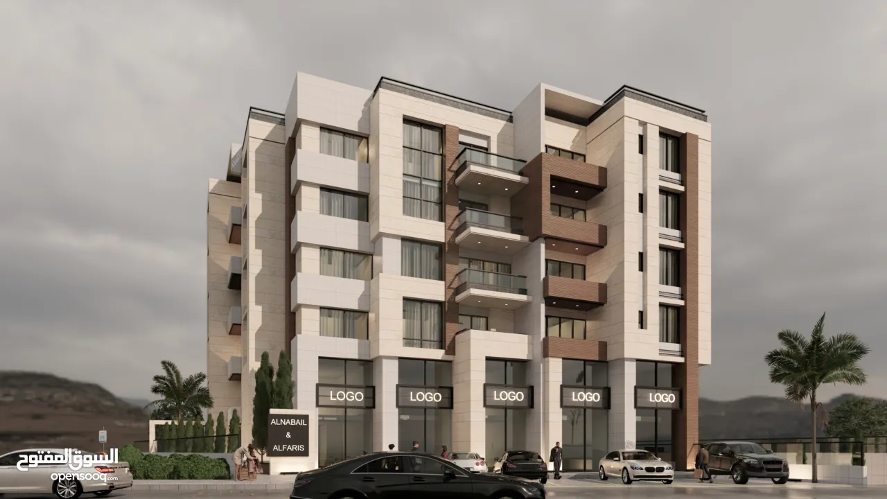 شقة 135متر للبيع بالقرب من شارع القدس و الدفاع المدني مكونة من 3 غرف نوم, حمامين,صالون,مطبخ و بلكون