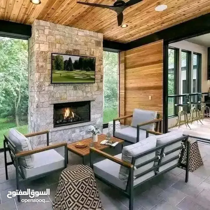 طقم حديد شيك جدا للحدائق و الأماكن الخارجية