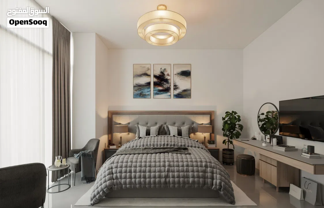 متوفر شقه للبيع غرفه وصاله وغرفه خادمه بالجميرا تشطيب سوبر بأقل سعر واسهل طرق السداد