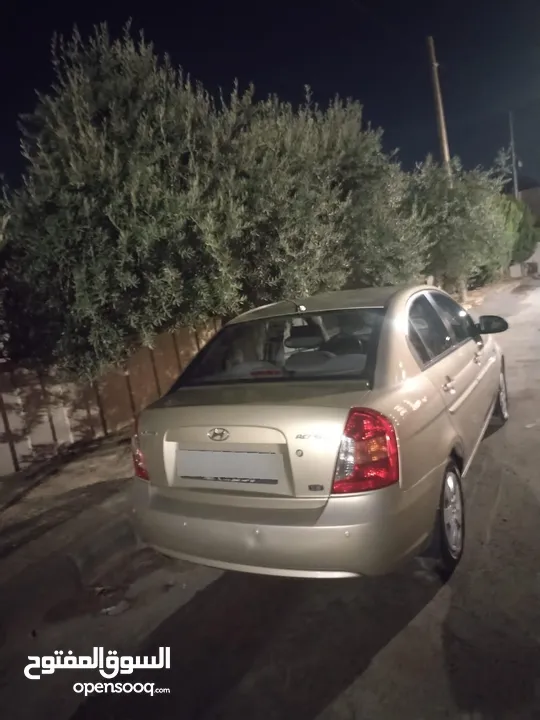 هيونداي اكسنت 2009 ماتور 1600 cc اصلي 4 جيد ممشى قليل بحاله الوكاله