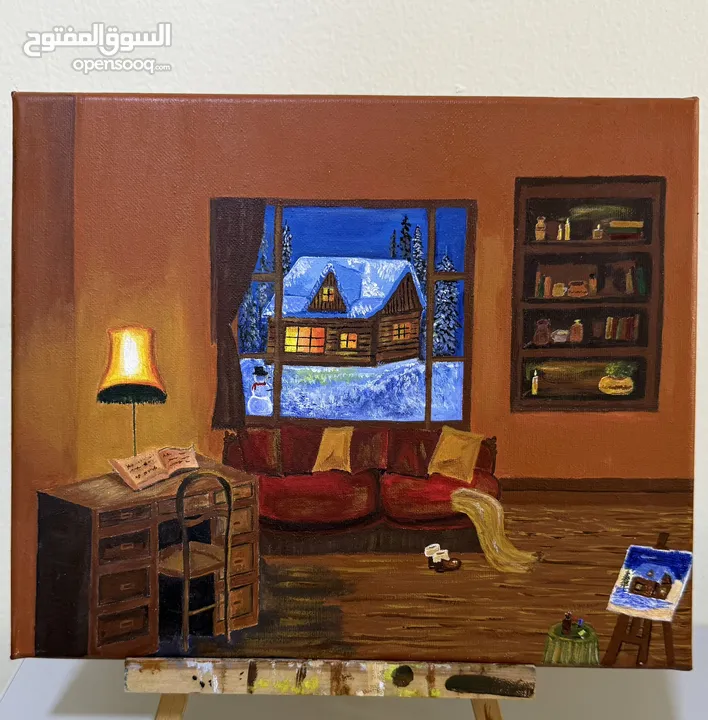 Original Artwork, Acrylic Painting. (Canvas Size:- 25x30cm)