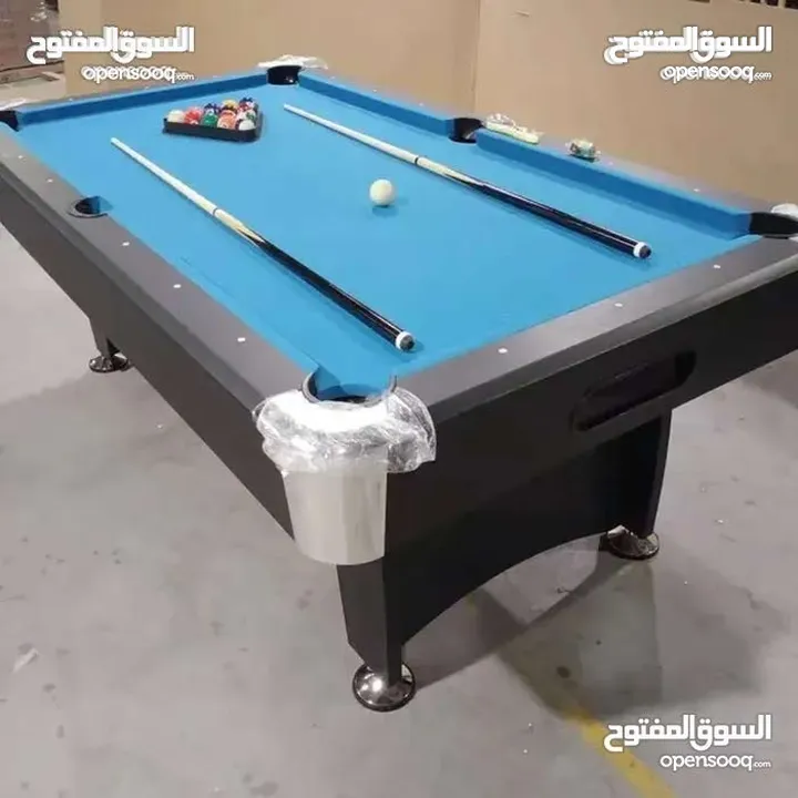 طاولة بلياردو خشب (حجم 7 قدم و 8 قدم)