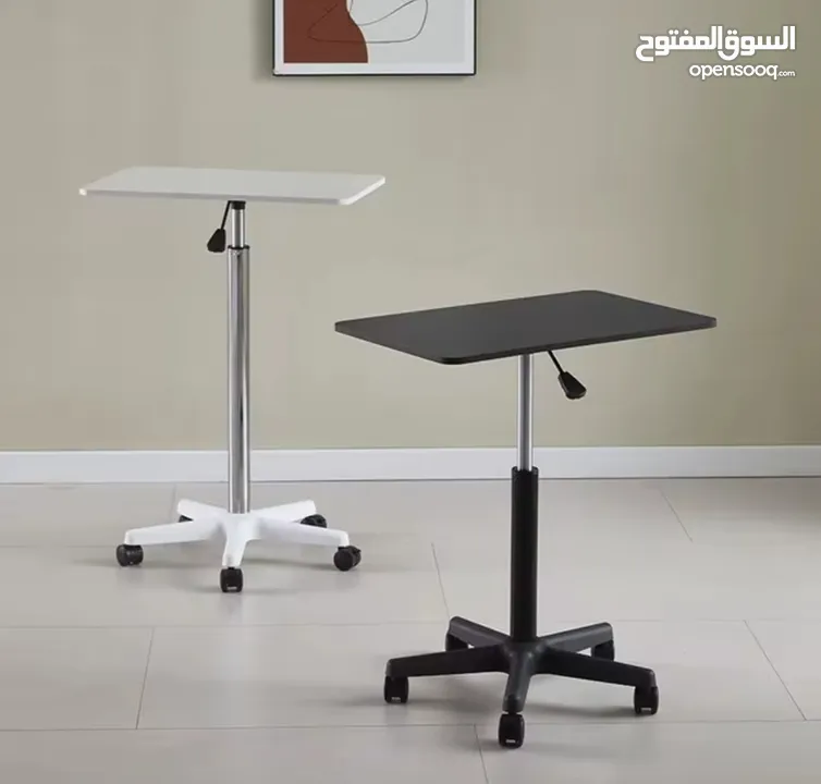 الجديد المميز طاولة صغيرة متحركة بعجلات  طاولة كمبيوتر محمول قابلة للرفع أحدث إصدار