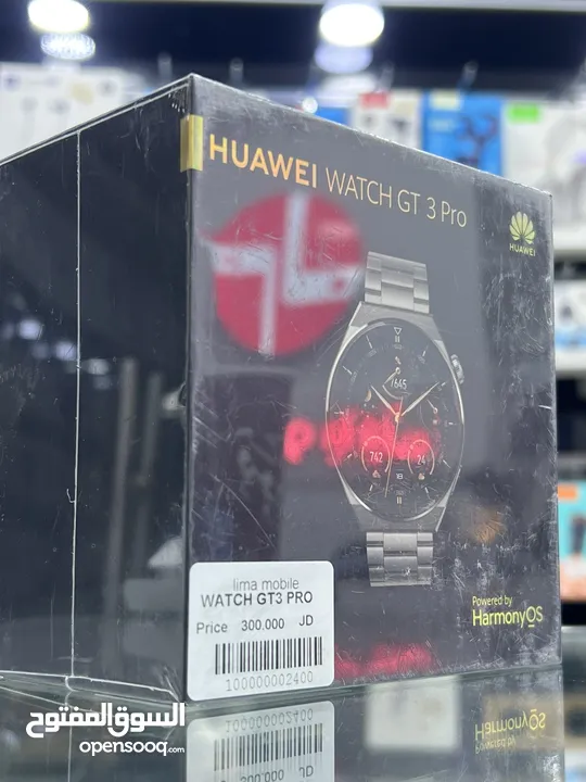 Huawei GT3 Pro Titanium (46mm) ساعة هواوي الذكية جي  برو تيتانيوم اعلى اصدار  جديدة مسكرة بالركرتونة