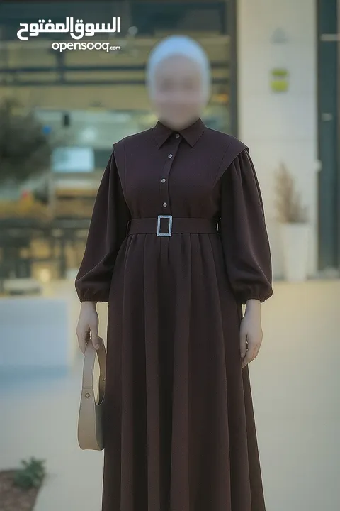 هالمـوديـل حكـايـة وروايـة....  فستـان كُـم بـف دبـل كلـوش فـري سـايـز