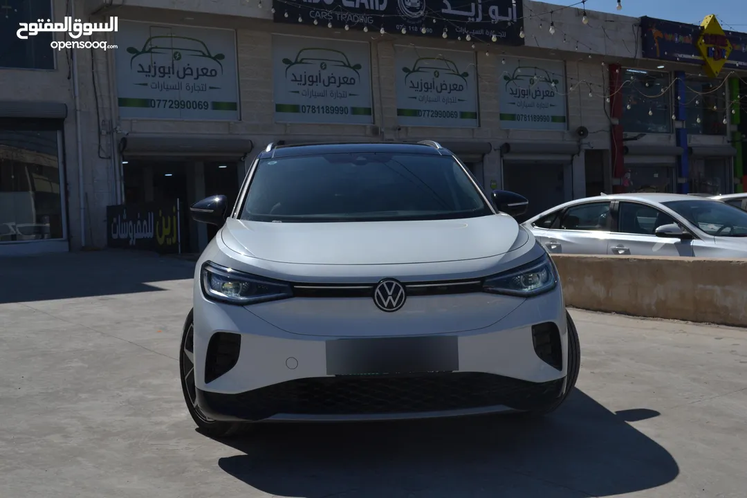 VOLKSWAGEN ID.4 CROZZ  PRO BIANO BLACK  2023 لون لؤلؤي فحص كامل