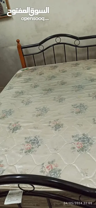 Bed with mattress