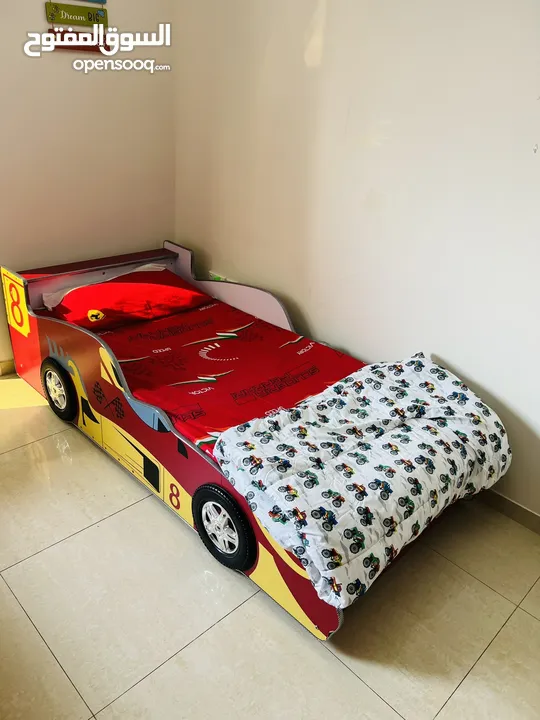 Car bed with mattress