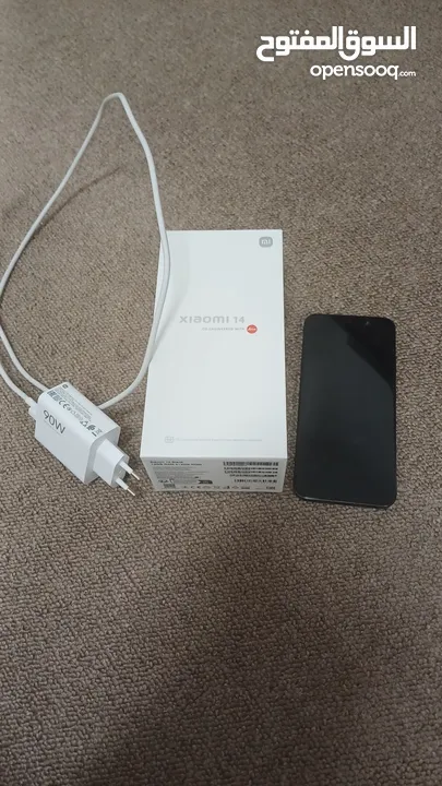 هاتف شاومي موبايل 14 5G، اسود (ذاكرة رام 12 جيجا + 512 جيجابايت)  Xiaomi 14 5G Mobile, Black