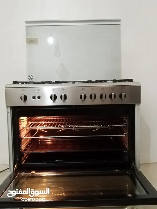 طباخ لاجرمن إيطالي خمسه شعلة مقاس 60×90 إشعال زاتي  استعمال خفيف