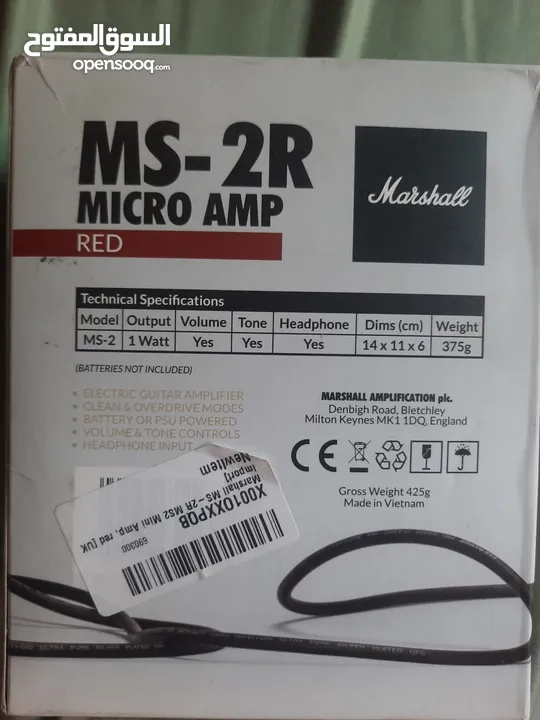 Marshall ms-2 micro amp  وارد بريطانيا صنع الفيتنام  سماعة قيتار الكتروني