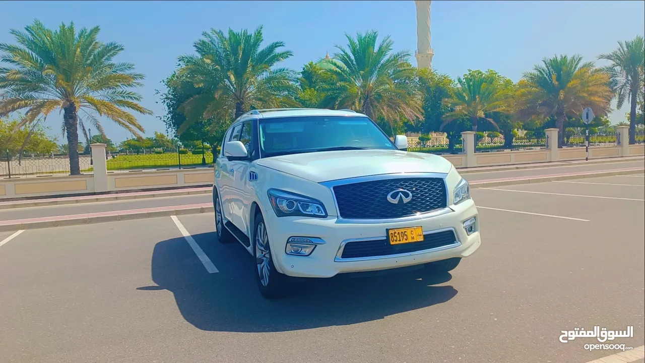 انفينيتي 2017 qx80 وارد دفع رباعي