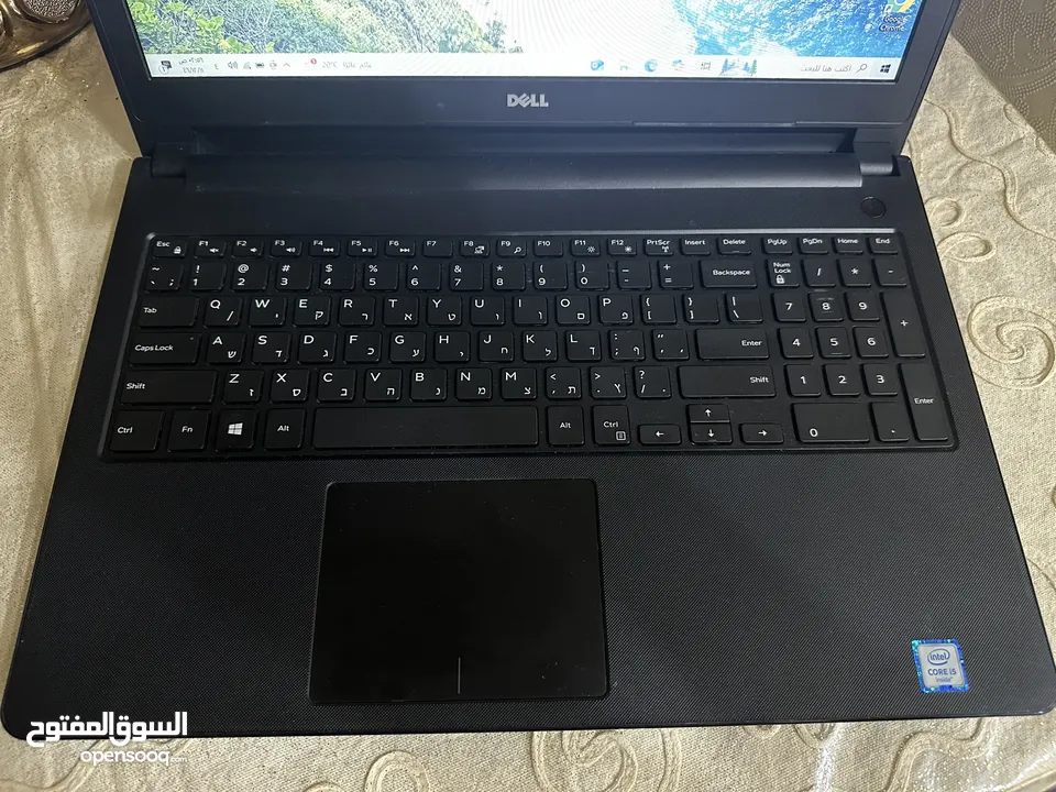 لابتوب dell i5 رام 8 شاشة 15.6 فل كيبورد بحالة ممتازة سعرر حررق