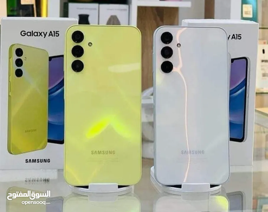 جديد Samsung A15 رام 8 و 12 و 16 جيجا 128 و 256 مكفول شركة هدية كفر ولزقه وشاحن الاصلي متوفر توصيل