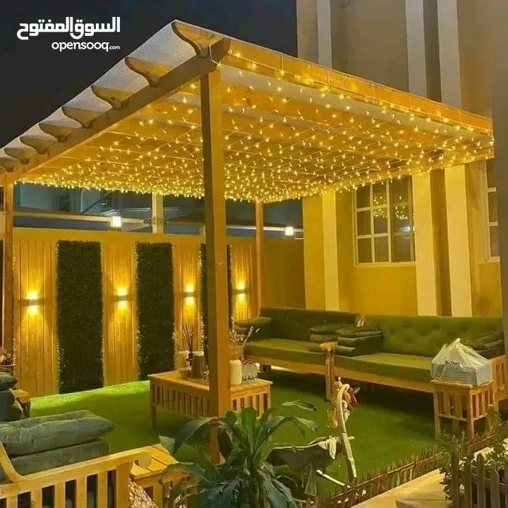 Garden Outdoor Full Furniture decoration with lights
