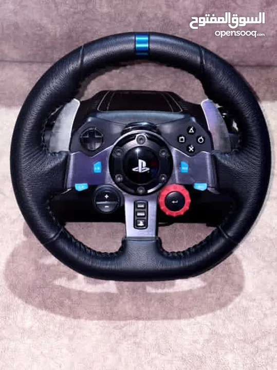 ستيرنج logitech g29  مع جير مبدل سرعات وكاااالة استعمال خفيف مع مجال للمراعاة