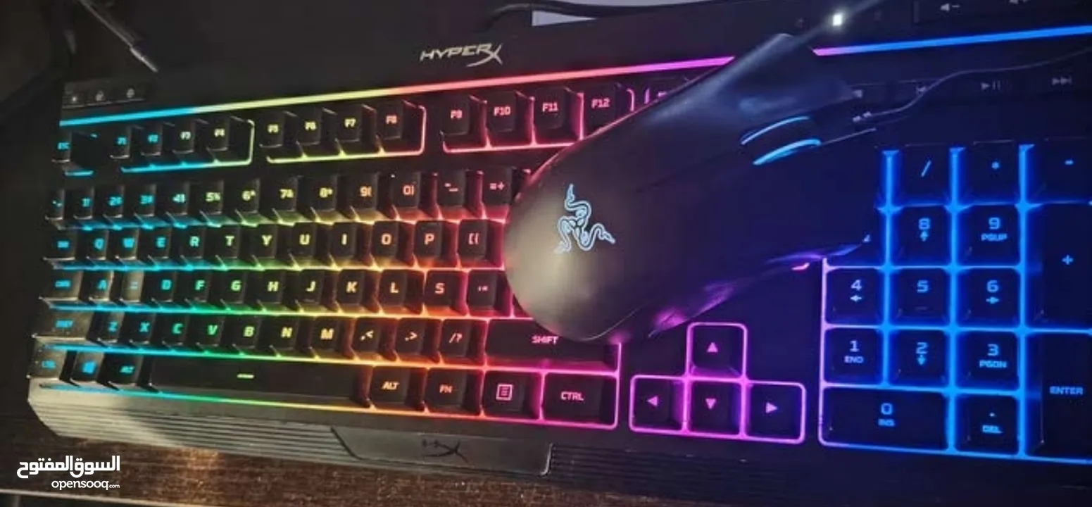 Razer mouse and hyper X keyboard