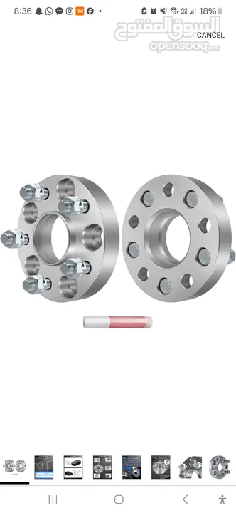 ECCPP 2PCS 1" 5 Lug Hubcentric Wheel spacers