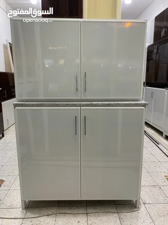 Aluminum kitchen cabinet new making and sale خزانة مطبخ ألمنيوم صناعة وبيع جديدة